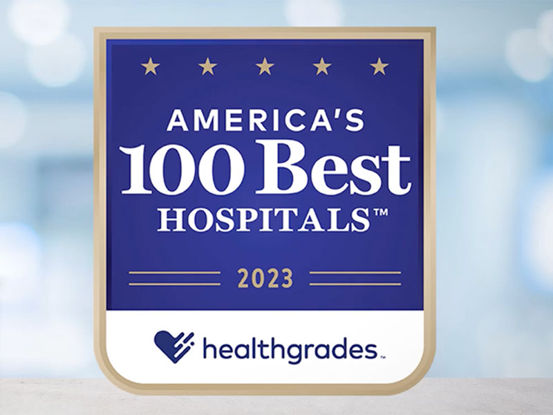 2023 Healthgrades 100 Best Homepage